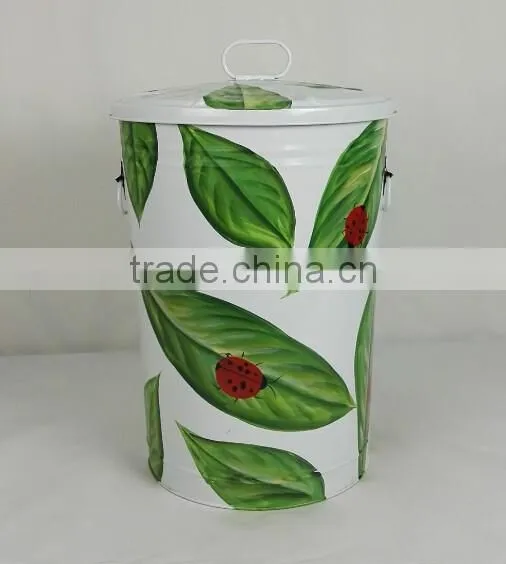 metal colored trash can painting colored trash can with lid