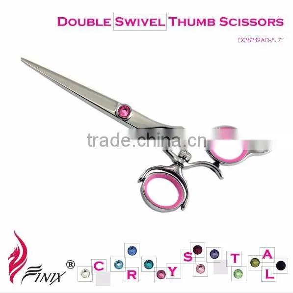 Ergonomic Swivel Thumb Rings Hair Thinning Scissors