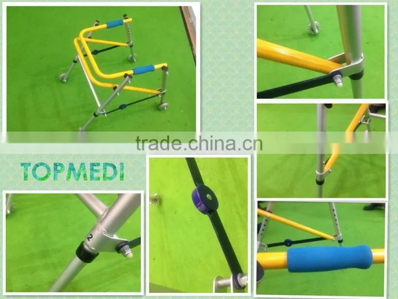 Hospital Medical Equipment Aluminum Frame LIGHTWEIGHT rollator walker Walking Aids for disabled people TOPMEDI