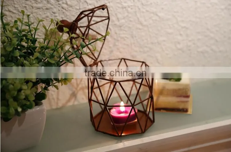 Candle cup iron ornaments