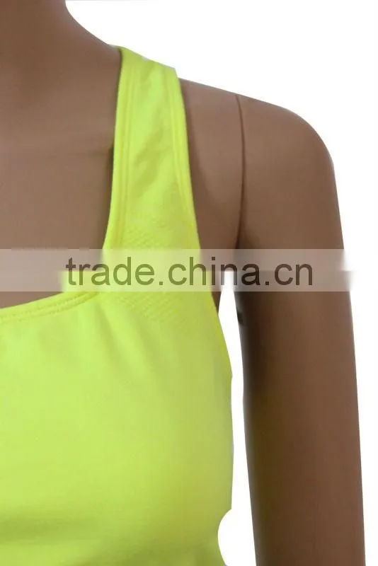 Yellow summer ahh bra for yoga and sports