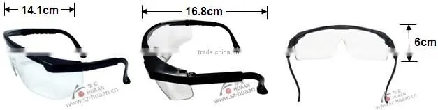 Polycarbonate Lens Transparent safety spectacles
