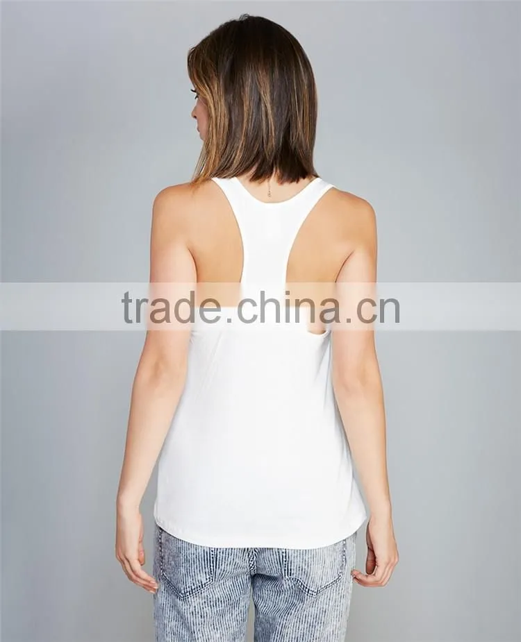 Tank top with low price loose fitting gym stringer tank top wholesale