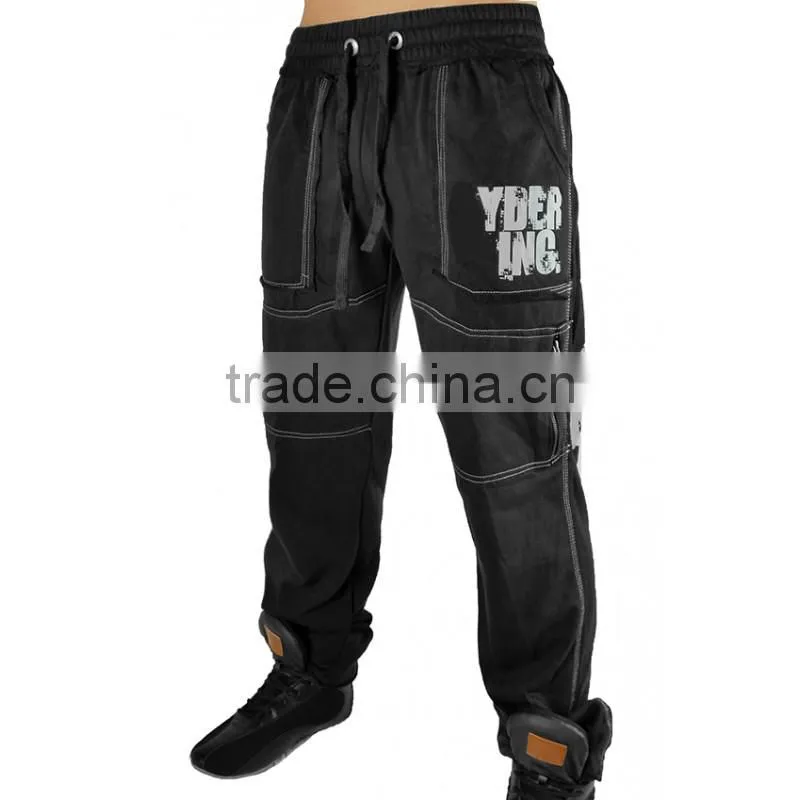 Top sale red colour printing man sweat jogger pants
