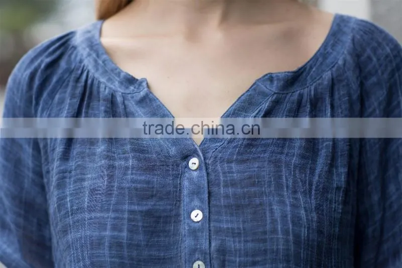 casual blouse for young lady latest summer shirt loose style blouse for young ladies