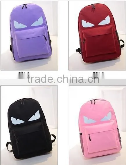 Contemporary cheapest Durable Traveling Canvas cute monster backpack