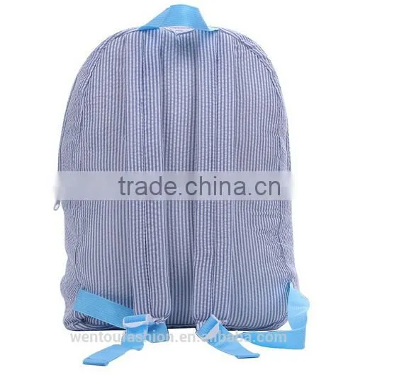 New design striped todder with Monogrmmed Seersucker Backpack
