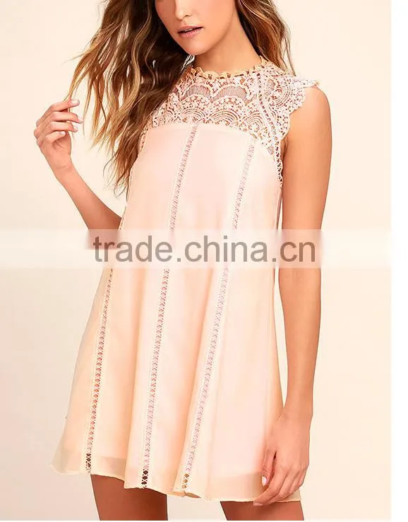 Latest European Women New Fashion Lace Dress High Quality Lady Dress Dress For Women