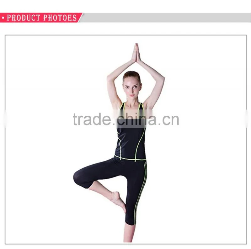 Wholesale Fit Active Sports Yoga Clothing Women's Fitness Yoga Wear Set