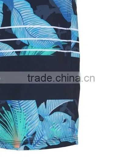 2017custom latest style mens swim shorts fabric beach shorts for sale