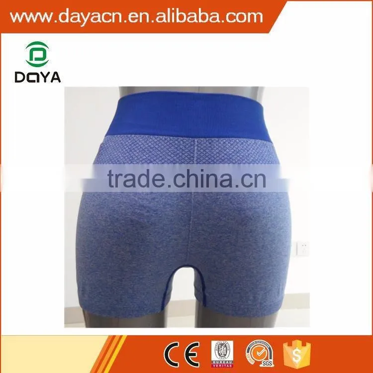 High quality gym shorts seamless jacquard yoga shorts