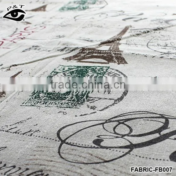 Fashion design linen cotton fabric for bed sheet bolster cushion for leaning on table cloth