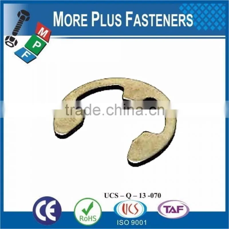 Made In Taiwan Metric Spindle Spring Steel Brass Metric E Clip