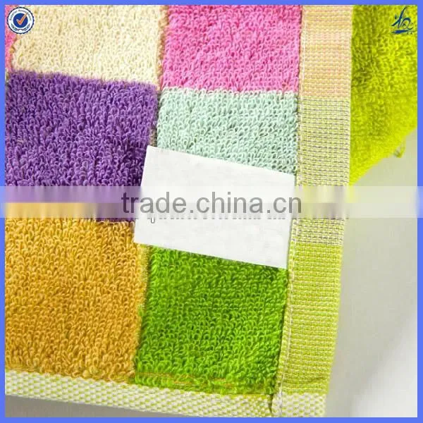 pastel color terry cloth elastic towel