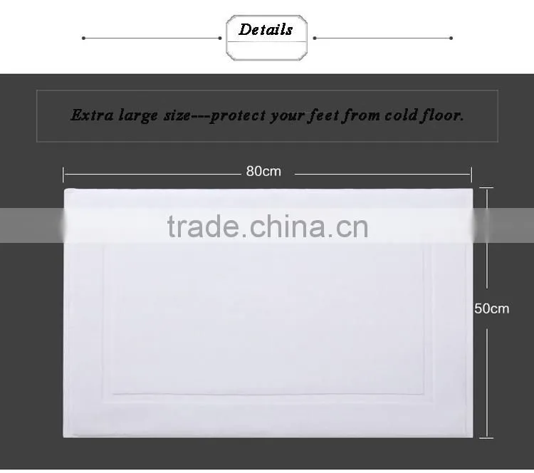 white hotel bath mat sets for bathroom,cotton bath mat towel