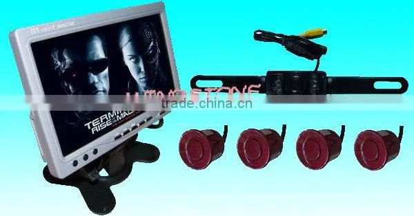 Shenzhen rearview mirror car monitor with 7 tft lcd touch screen parking sensor