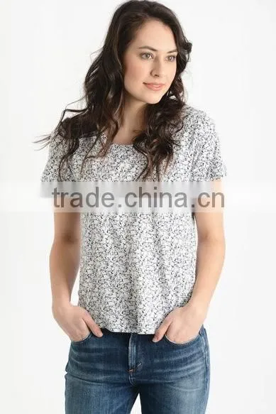 Custom Womens Spectacles Printed T-Shirts,Short sleeve Cotton printed T-shirts for women