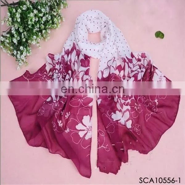 flower print scarf spring chiffon scarf
