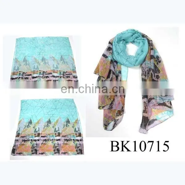 2014 newest shawl wholesale women printed american flag scarf
