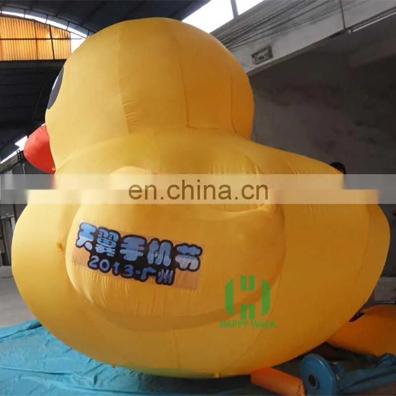 Hot Sale eye catching yellow duck inflatable advertising animal figures inflatable cartoon characters