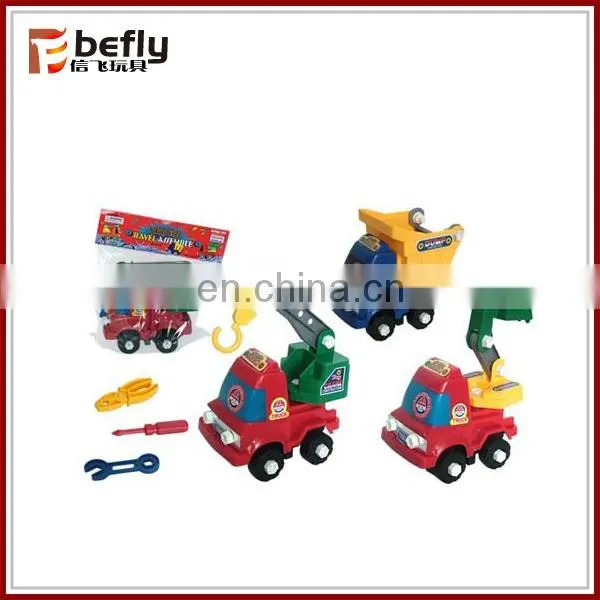 Diy mini truck assemble toy education take apart car toy