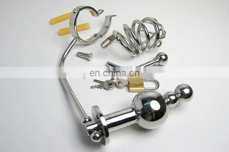 chastity belts with dildo butt plug