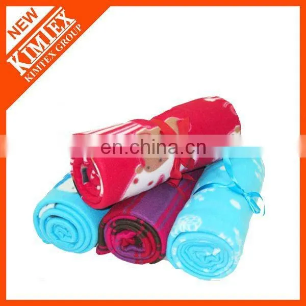 Fashion cheap fleece custom printed blanket