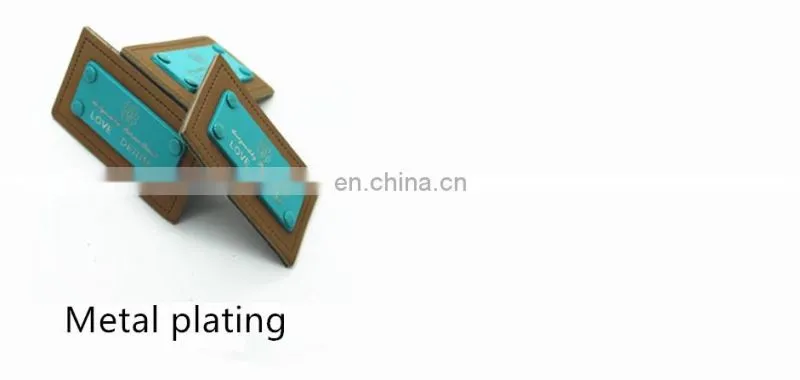 Fake leather clothing rubber patches leather label