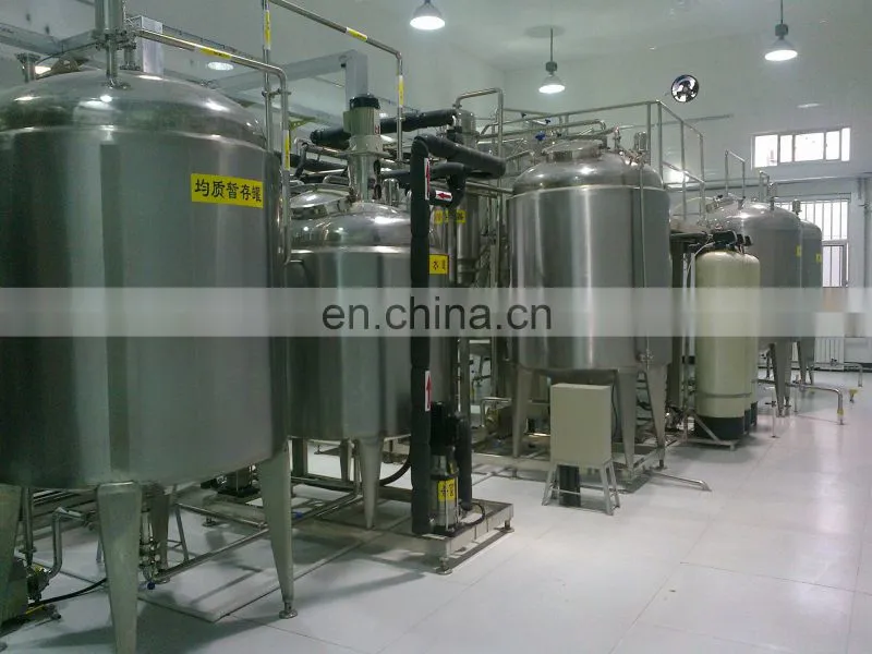 Factory Turnkey 1000L/H soymilk making machine plant base nuts drinks processing plant soy bean Protein beverage production line
