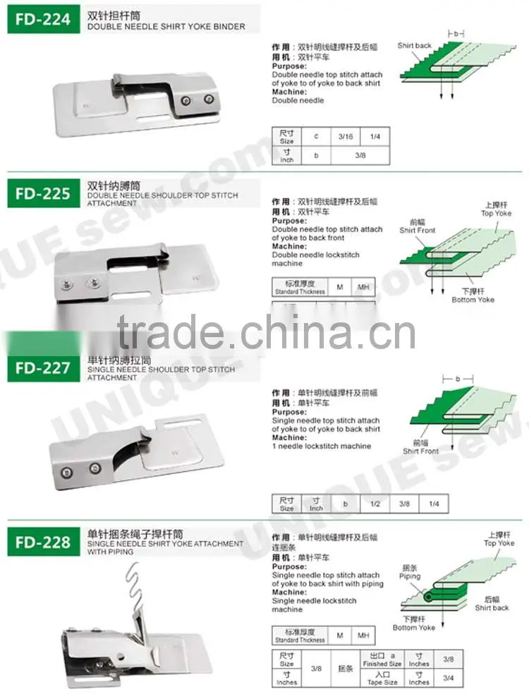 Folder/Binder for sewing machine 3