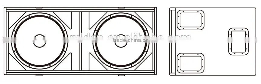 SB218 Double 18" subwoofer speaker