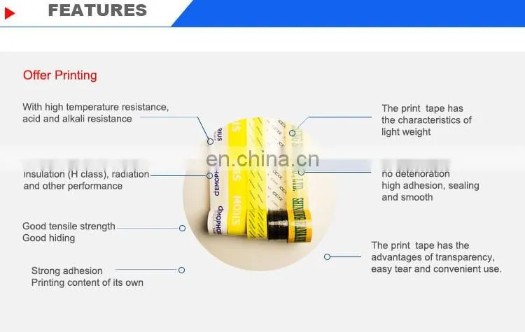 Company logo Printed Tape packing tape for Carton Sealing