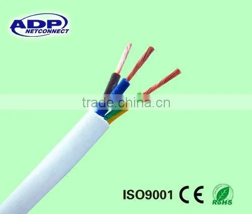300/500V 2core 1.5mm rvv electric cable with CE certification