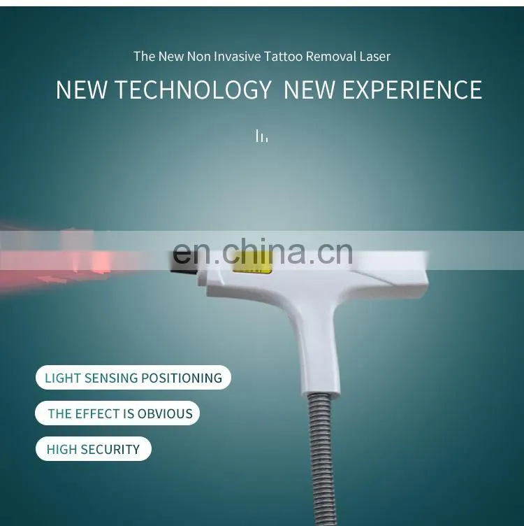 Non Invasive Q Switch ND Yag Laser Machine Tattoo Removal Laser Machine Eyebrow Pigment Scars Freckle Removal Beauty Instrument