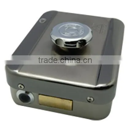 HSY-E214 Home security rfid tag code door electric rim lock door rfid key lock