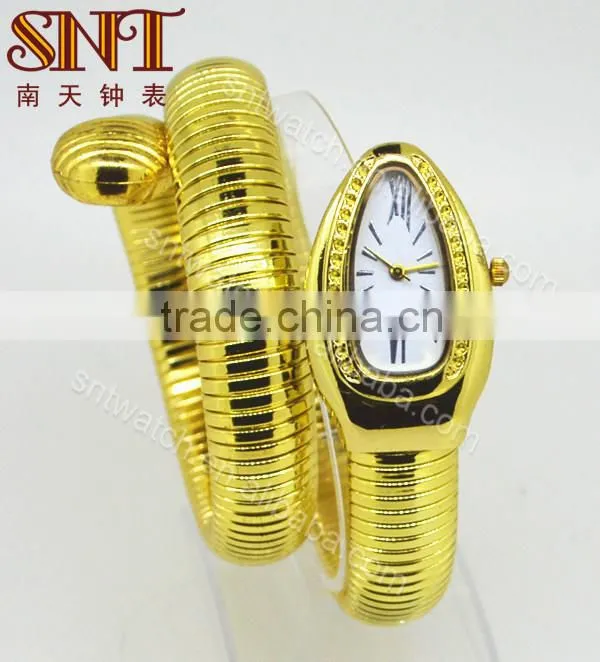 alloy watch gold color plating watch