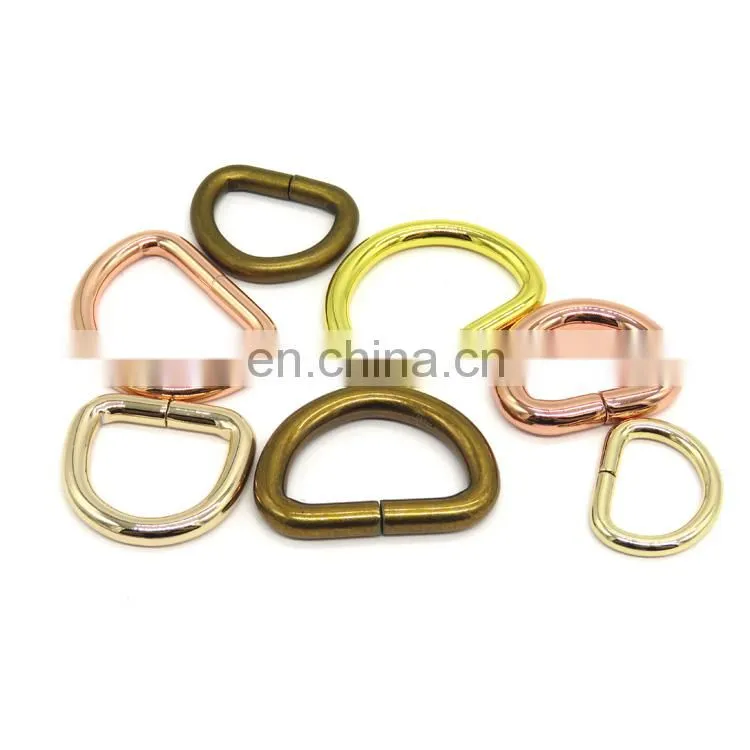 Factory Price Welded Metal Iron weld D Ring For Handbags