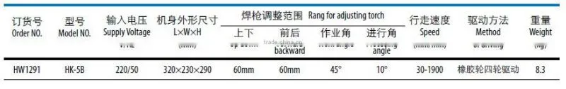 HK-5B Continuous / Incontinuous Welding Tractor