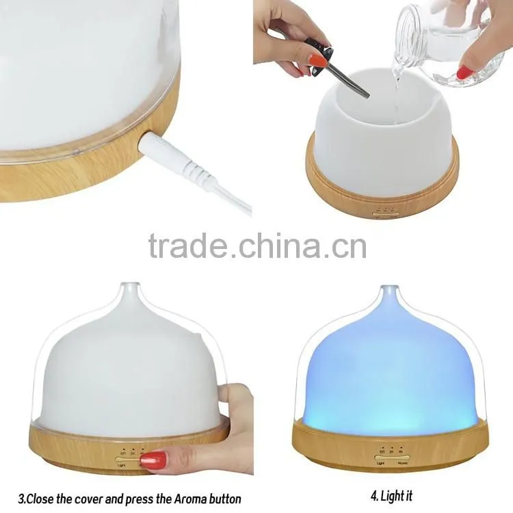 200ml Aroma Essential Oil Diffuser Ultrasonic Mists Diffuser Humidifier for Baby Room / SPA AN-0489