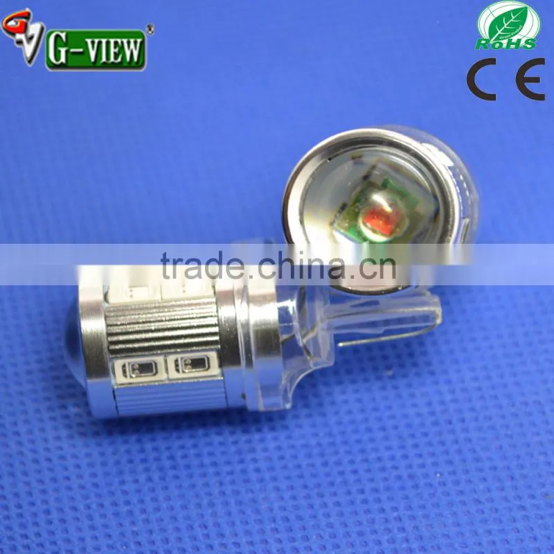 Newest hotsale !! high quality 7440/7443 12smd 5630 with 5W Creeled automotive led lamp