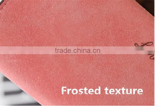 Pu wallet with frosted surface