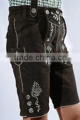 highest quality materials Bundhosen lederhosen,Oktoberfest trachten wear,Kurze lederhose,german hose,leather pants,shorts