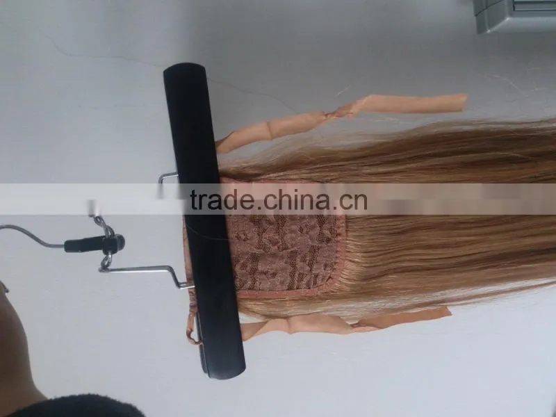 Black pink hair extensions hanger and bag