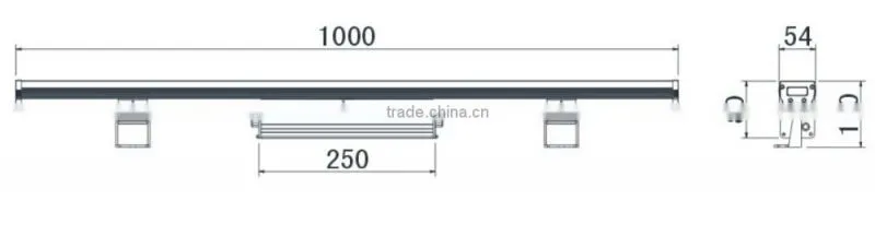 RGBW led wall washer DMX512 led wall washer light CE/ROHS 18w 1000mm