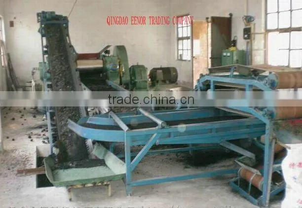 high quality waste tyre efficiency waste tyre recycling machinery for rubber powder