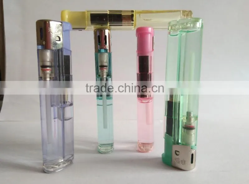 Chinese cigarette lighter transparent electronic lighter FH-606 smoking accessories