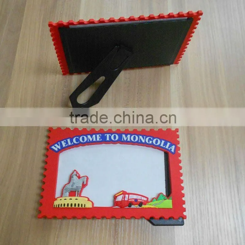 3D cartoon design eco-friendly pvc photo frames for kids gifts