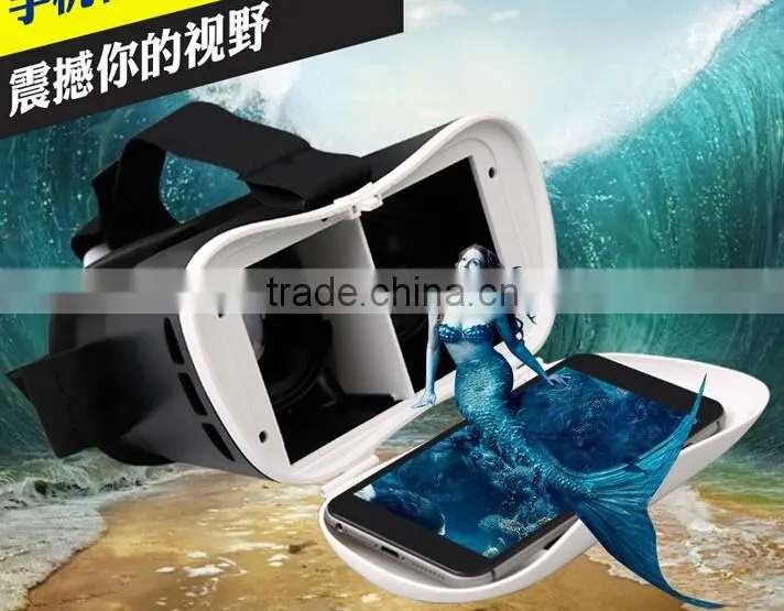 3D VR Fifth Generation Virtual Reality Glasses Innovative Design Fit for IOS, Android phones Series within 3.5~6.0 inches
