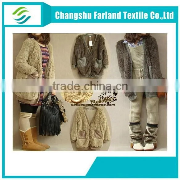 alibaba china supplier long hair plush velvet fabric for rug