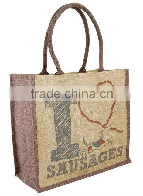 2016 burlap shopping bag